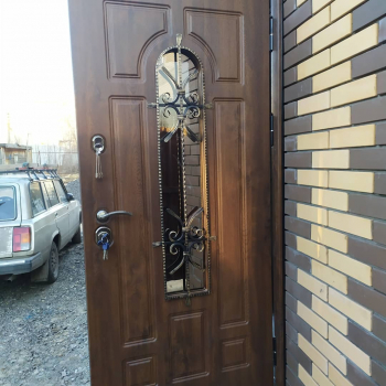 Фото двери с ковкой №39